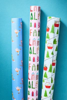 Assorted Holiday Wrapping Paper, Set of 3