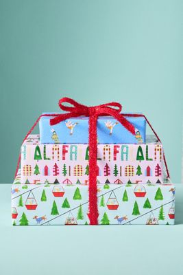 Assorted Holiday Wrapping Paper, Set of 3