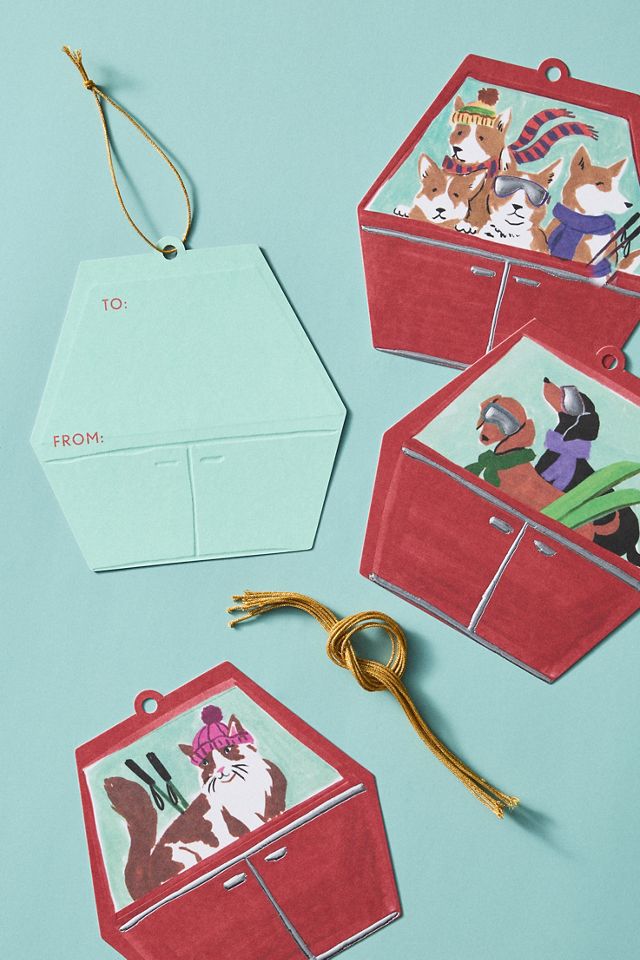 Ski Pets Gift Tags, Set of 12 #2
