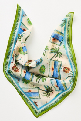 By Anthropologie Printed Bandana Scarf