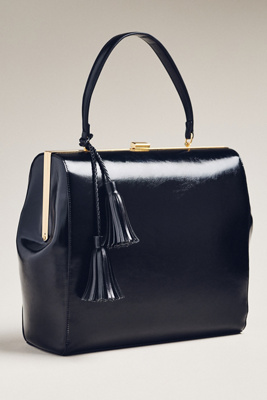 By Anthropologie Faux-leather Square Clutch In Black