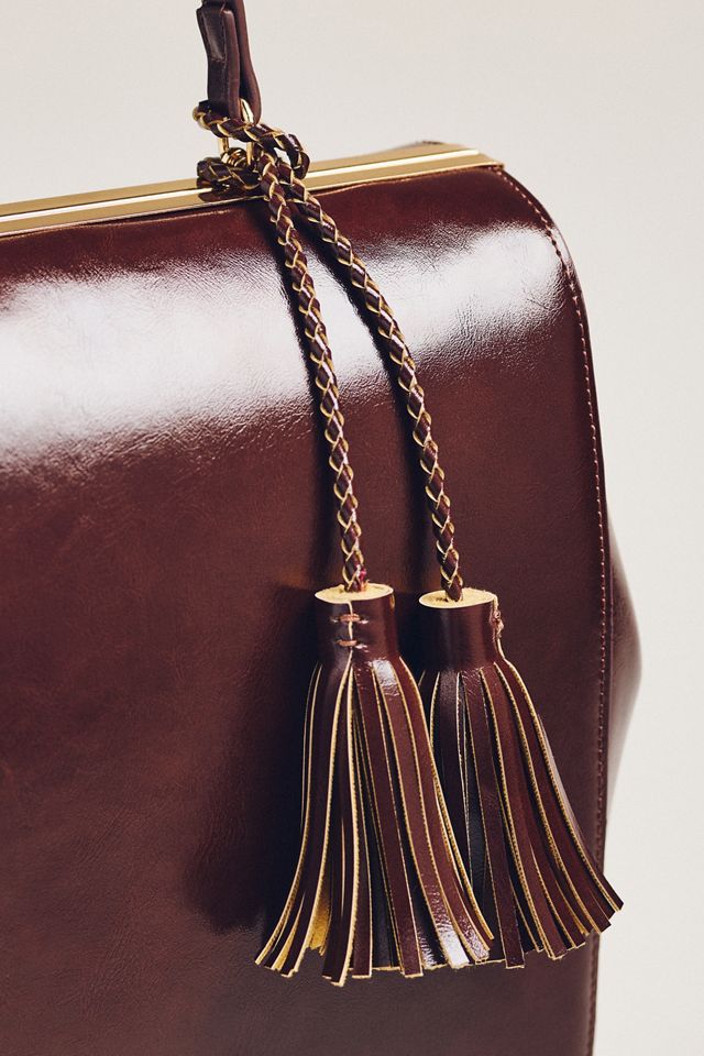 Faux-Leather Square Clutch #2