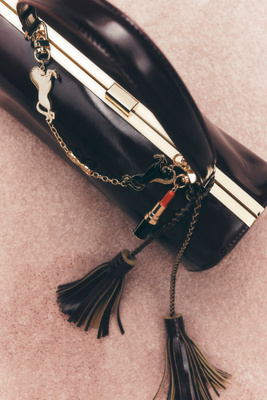 By Anthropologie Rounded Frame Shoulder Bag In Multi