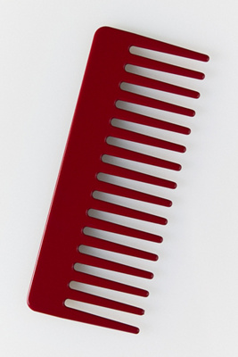 By Anthropologie Wide Tooth Comb In Red