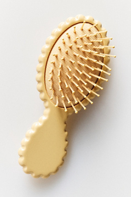By Anthropologie Mini Scallop Brush In Sand