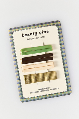 By Anthropologie Bobby Pin Set In Green