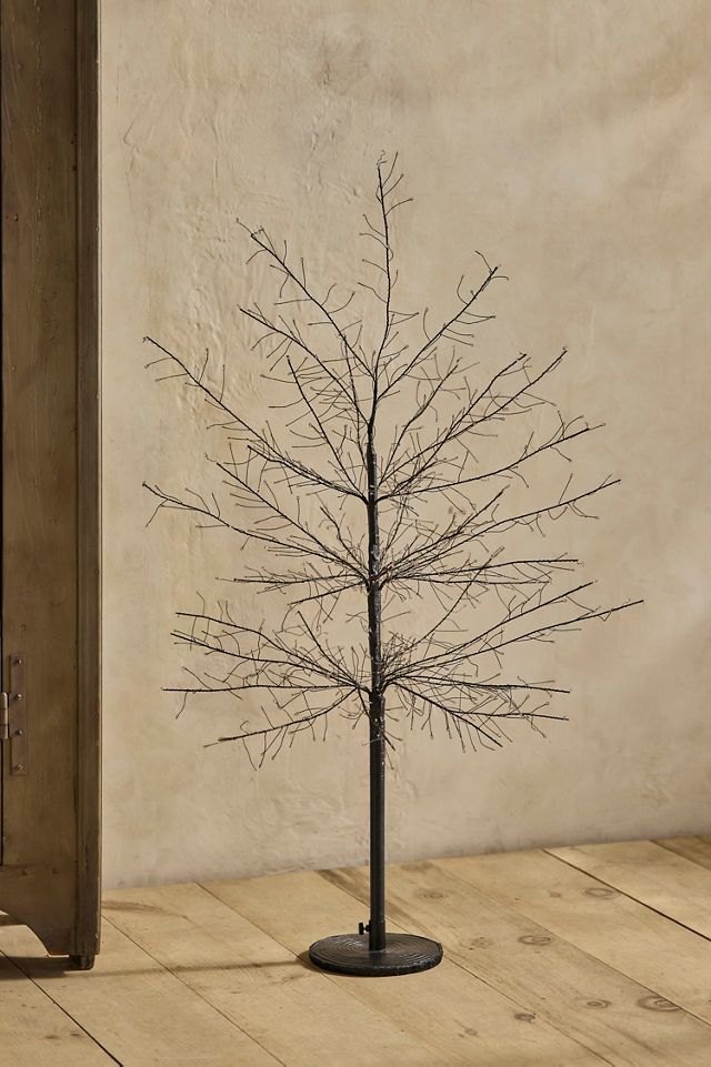Spooky Orange LED Lit Tree, 4’ #4