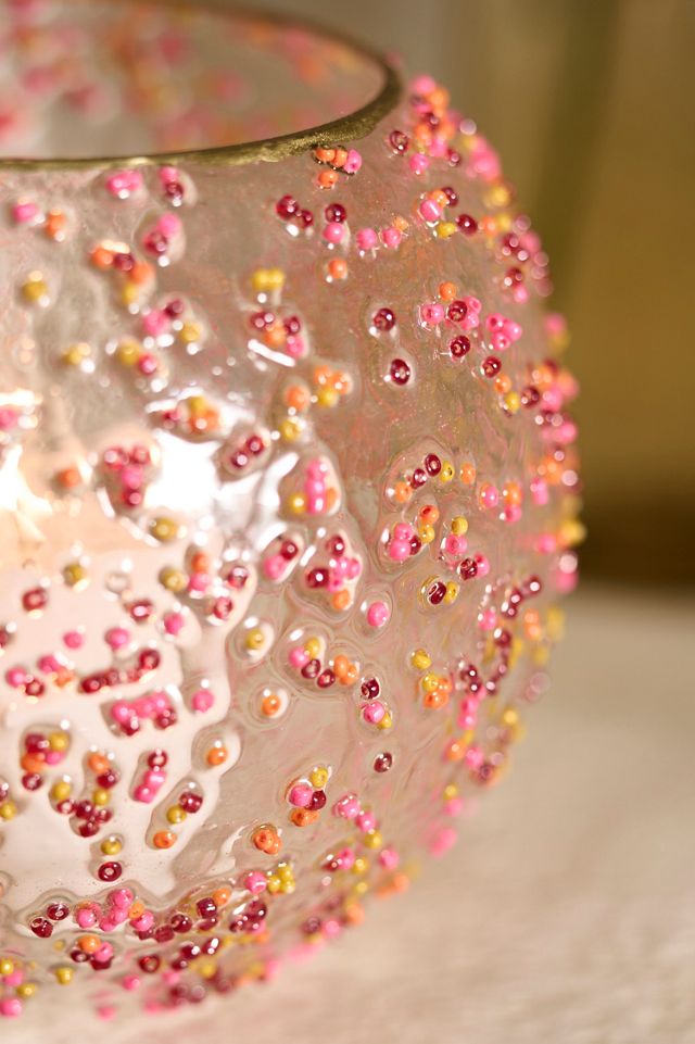 Confetti Beaded Votive Holder #2