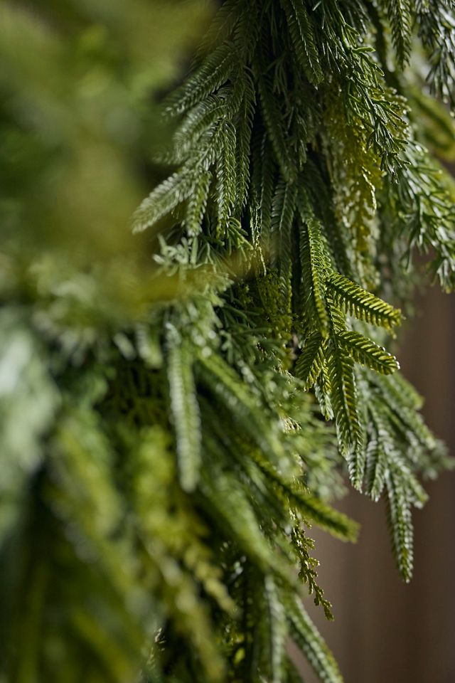 Faux Mixed Evergreen Wreath #1