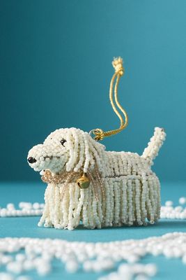 Beaded Dog Ornament 