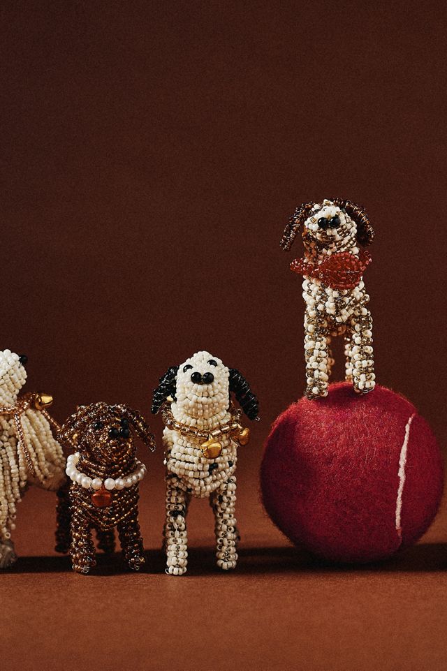 Beaded Dog Ornament #2