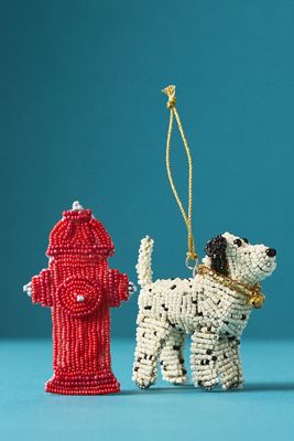 Beaded Dog Ornament