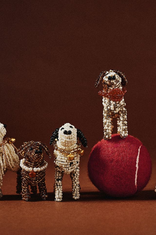 Beaded Dog Ornament