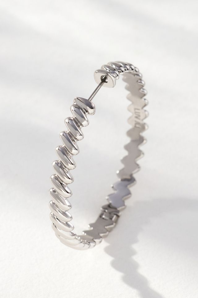 Luv Aj Snake Chain Hoop Earrings #1