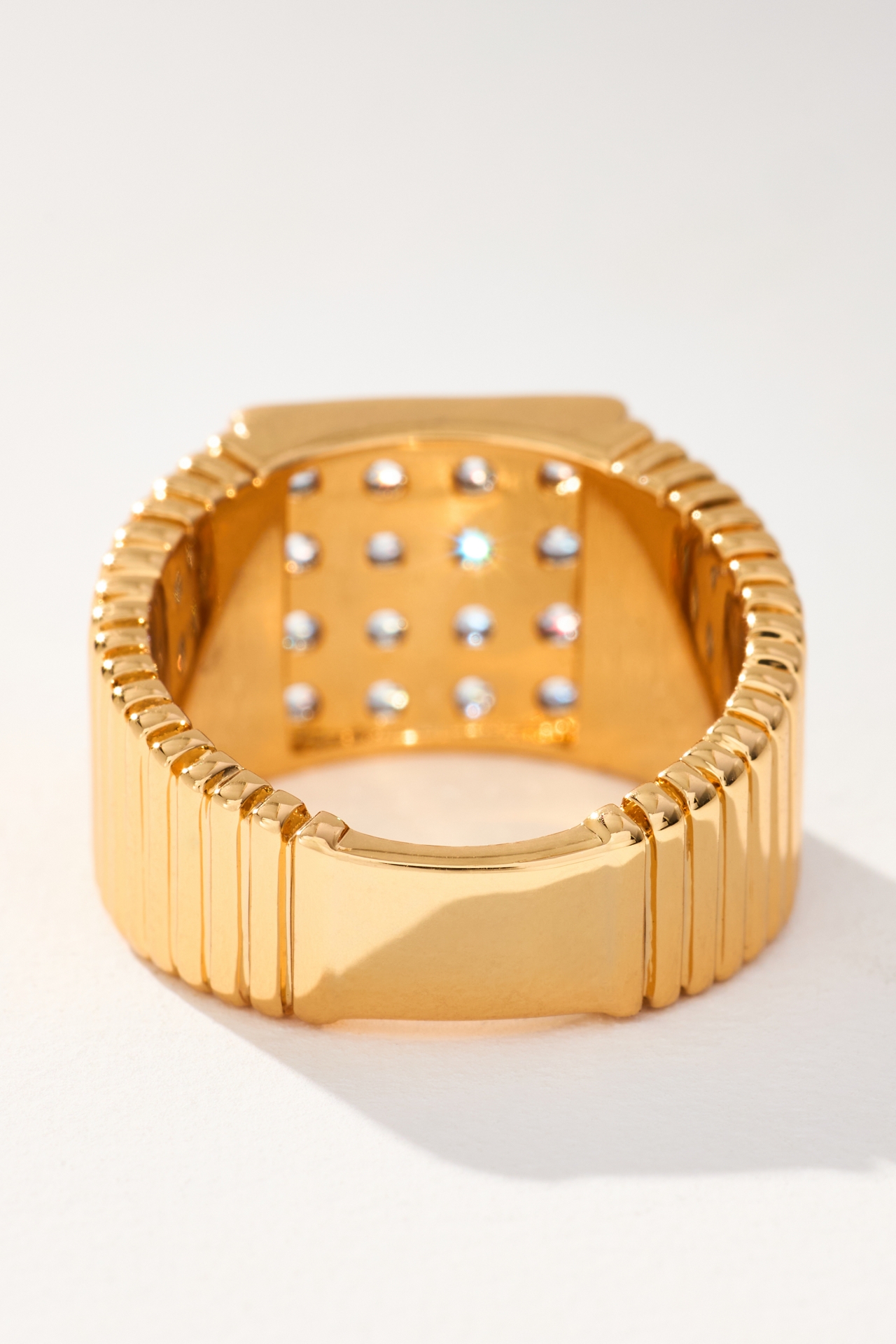 Luv Aj Pavé Square Signet Ring
