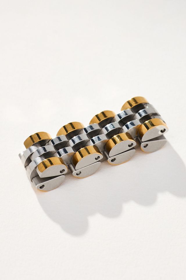 Luv Aj Mixed Metal Timepiece Ring #1