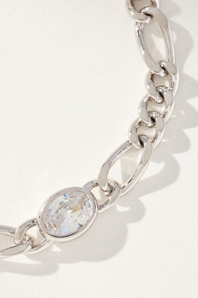 Luv Aj Oval Bezel Chain Bracelet #1