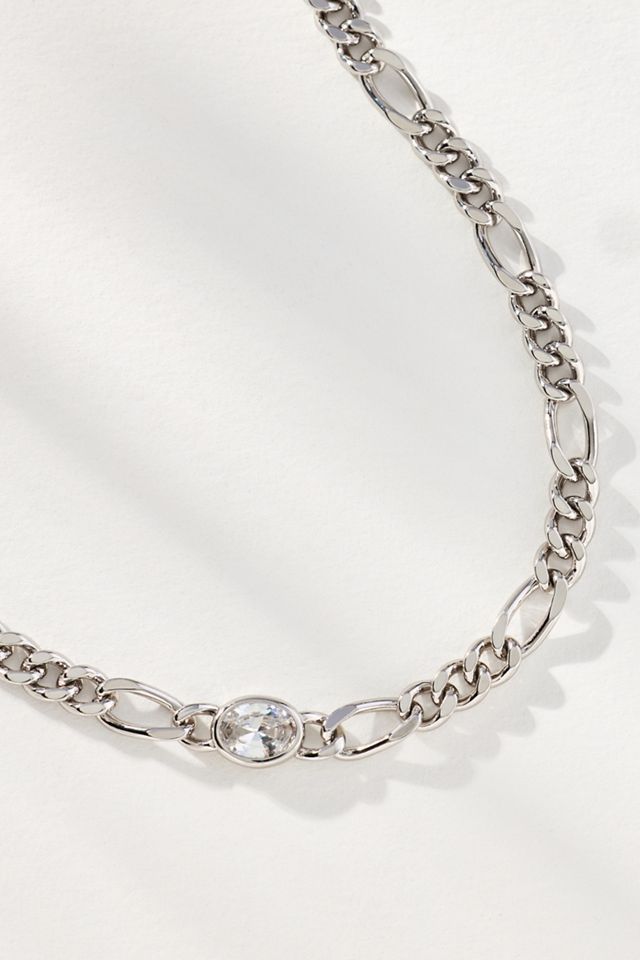 Luv Aj Oval Bezel Chain Necklace #1
