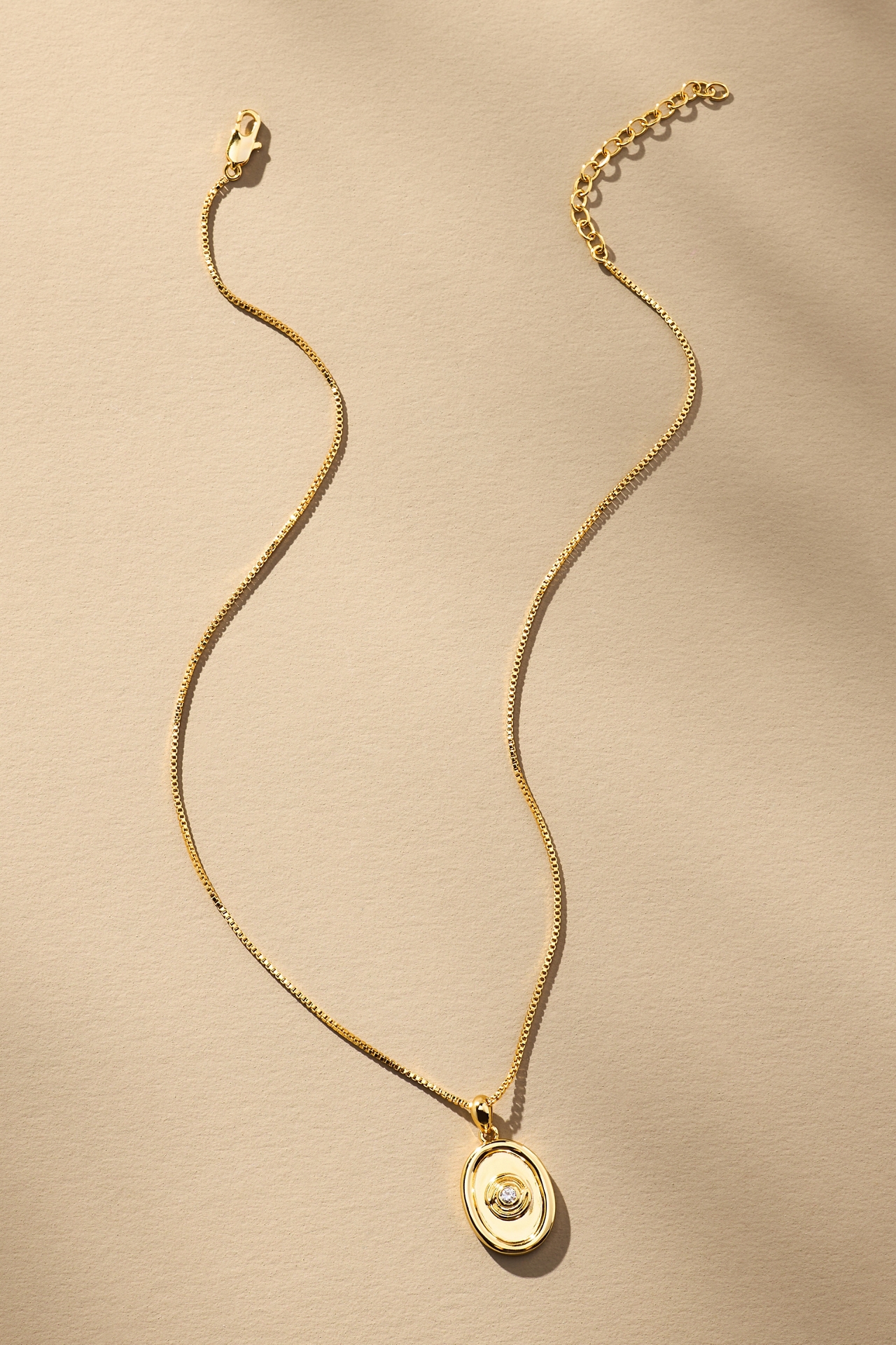 Luv Aj Wave Bezel Locket Necklace