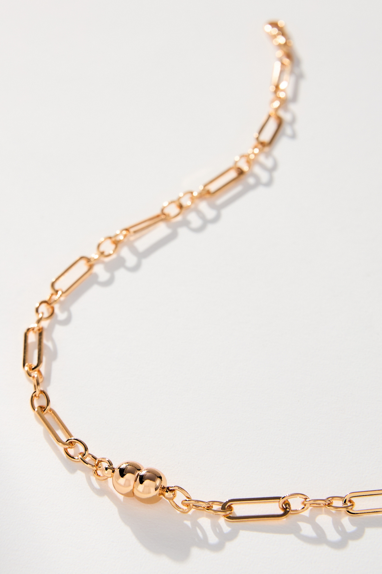 Luv Aj Wave Bezel Lariat Necklace