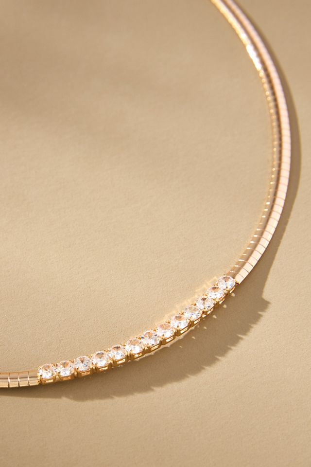 Crystal Collar Snake Chain Necklace #2