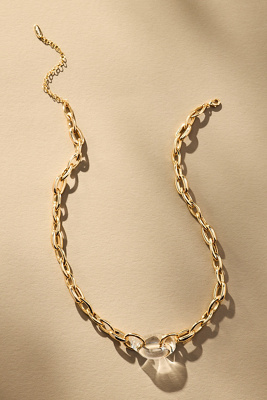 By Anthropologie Chain Link Pendant Necklace