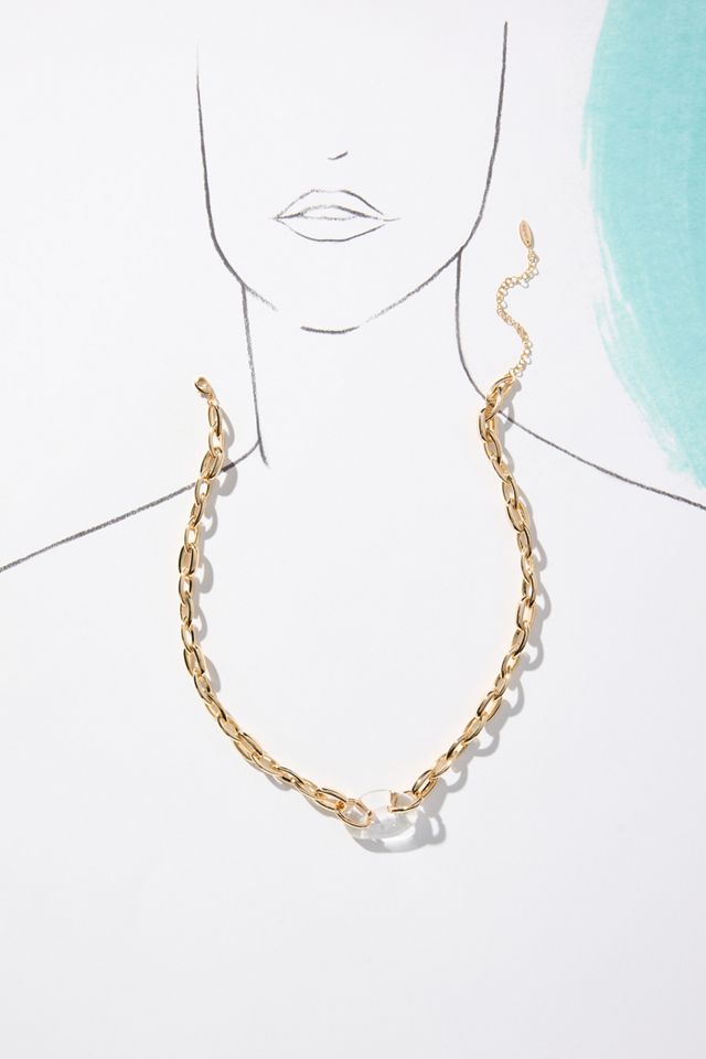 Chain Link Pendant Necklace #4