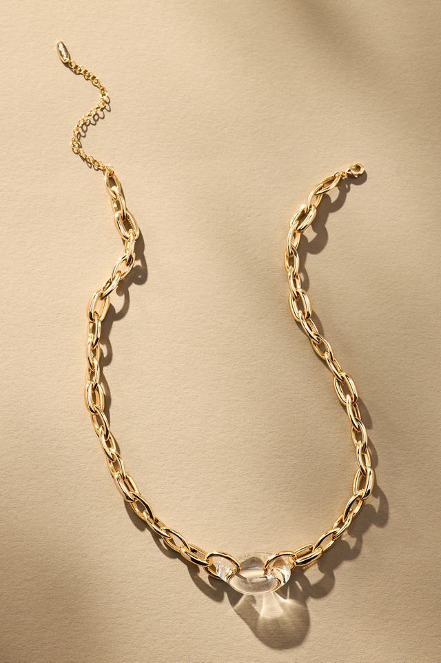 Chain Link Pendant Necklace #2