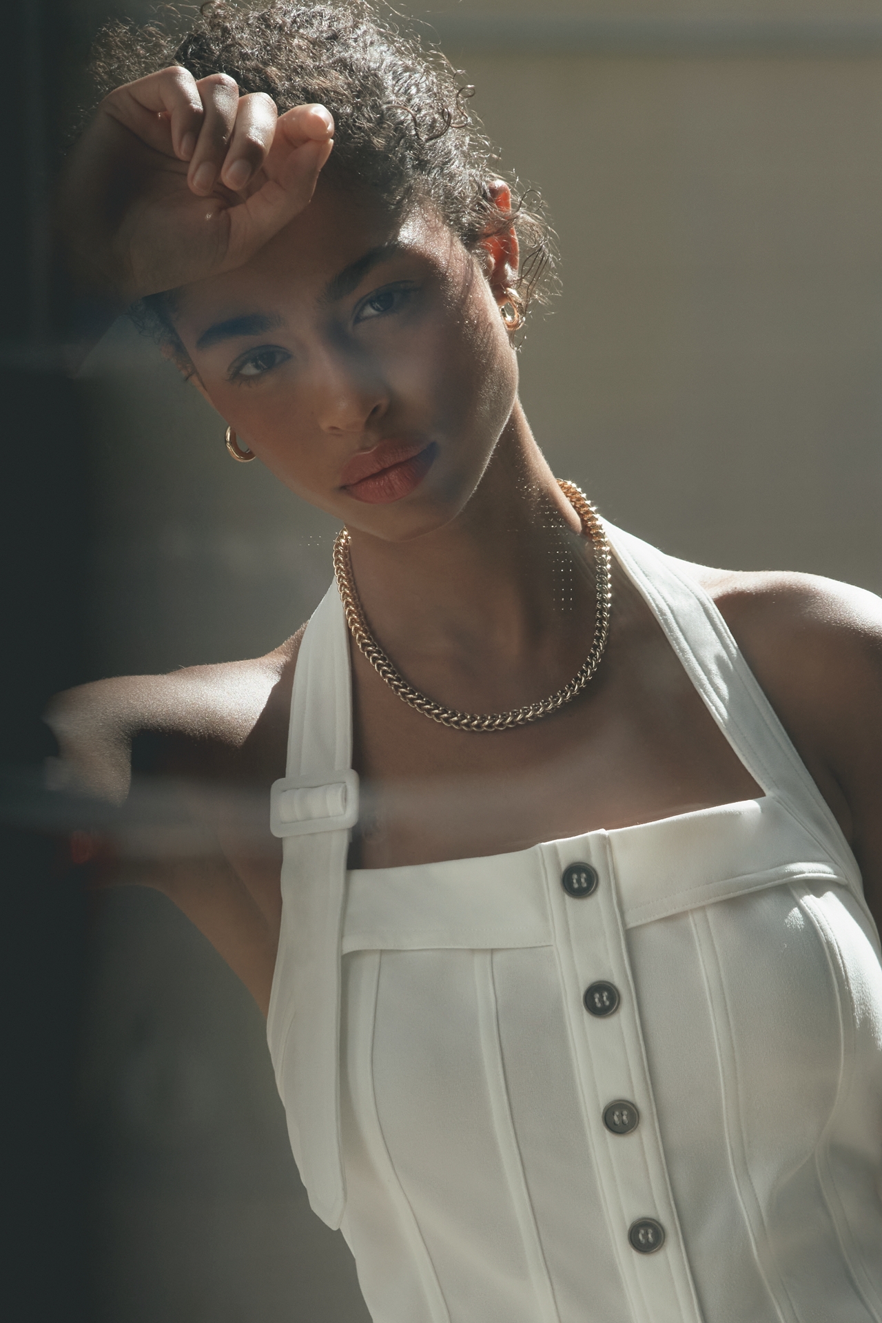 By Anthropologie Gradient Braided Chain Necklace
