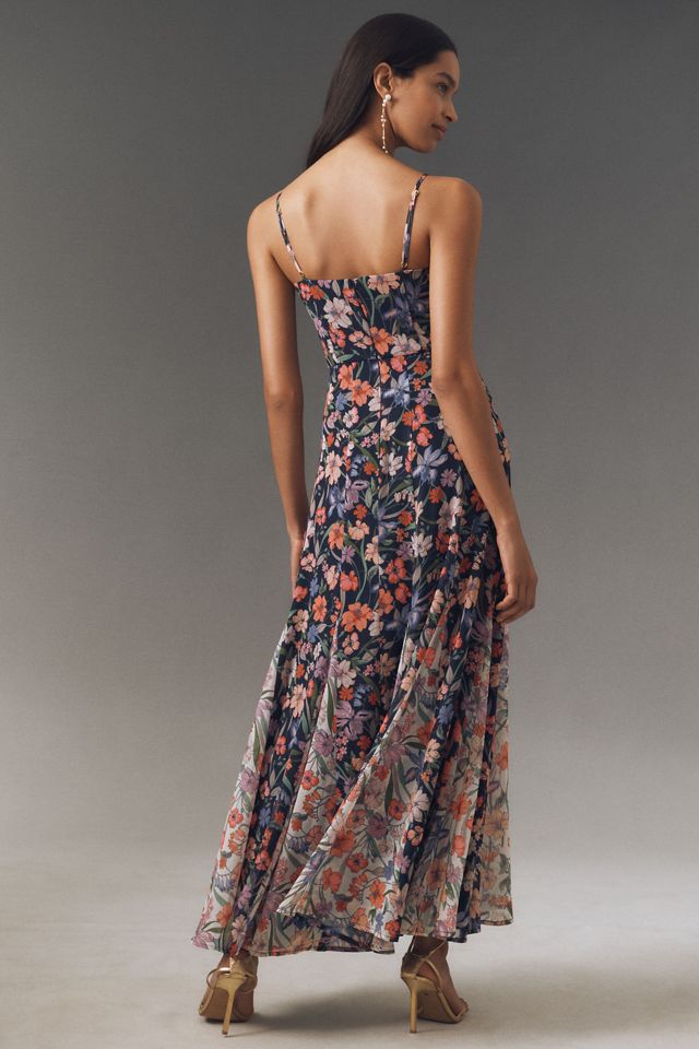 Hutch Belinna Sleeveless V-Neck Godet A-Line Maxi Dress #1