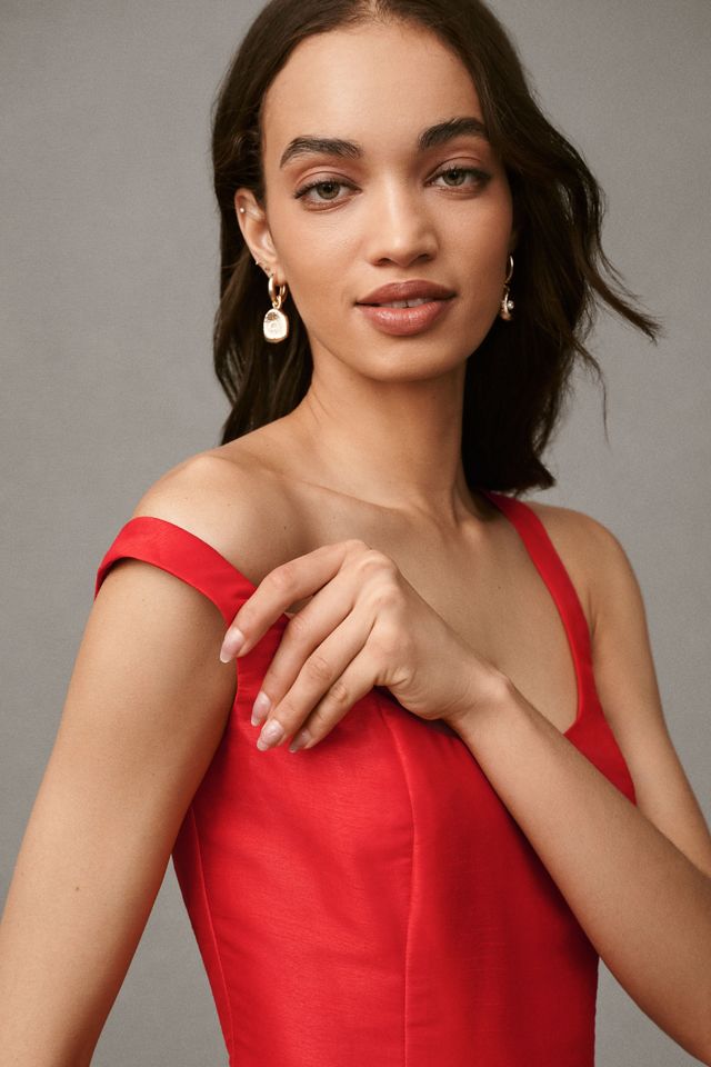 Hutch Sleeveless Satin Drop-Waist Bubble Mini Dress #3
