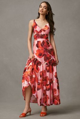 Hutch Arden Sleeveless Tiered Floral A-Line Maxi Dress