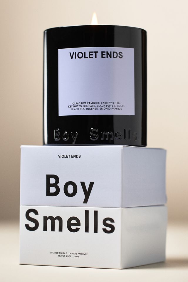 Boy Smells Violet Ends Boxed Glass Candle #2