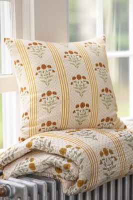 Mira Cotton Woven Printed Floral Pillow