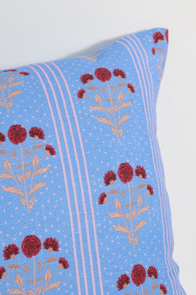 Coussin Mira en coton tissé à imprimé floral #2
