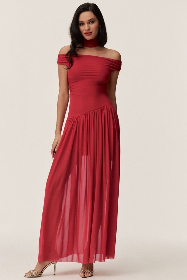 BEC + BRIDGE Deija Off-Shoulder Drop-Waist Maxi Dress | Anthropologie