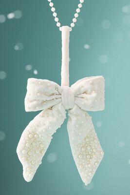 Gigi Embroidered Velvet Bow Ornament