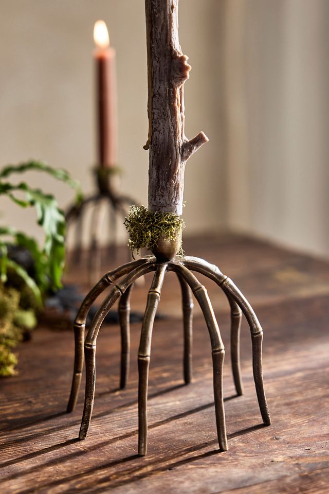 Bronze Spider Taper Holder #3