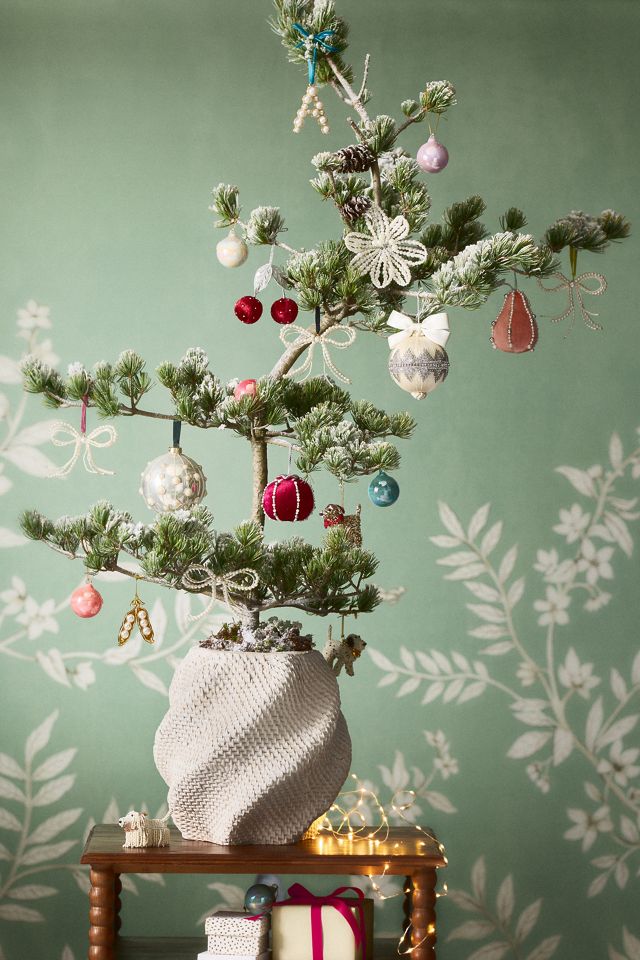 Pearled Bow Ornament #1