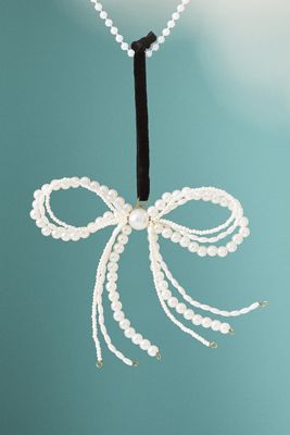 Pearled Bow Ornament