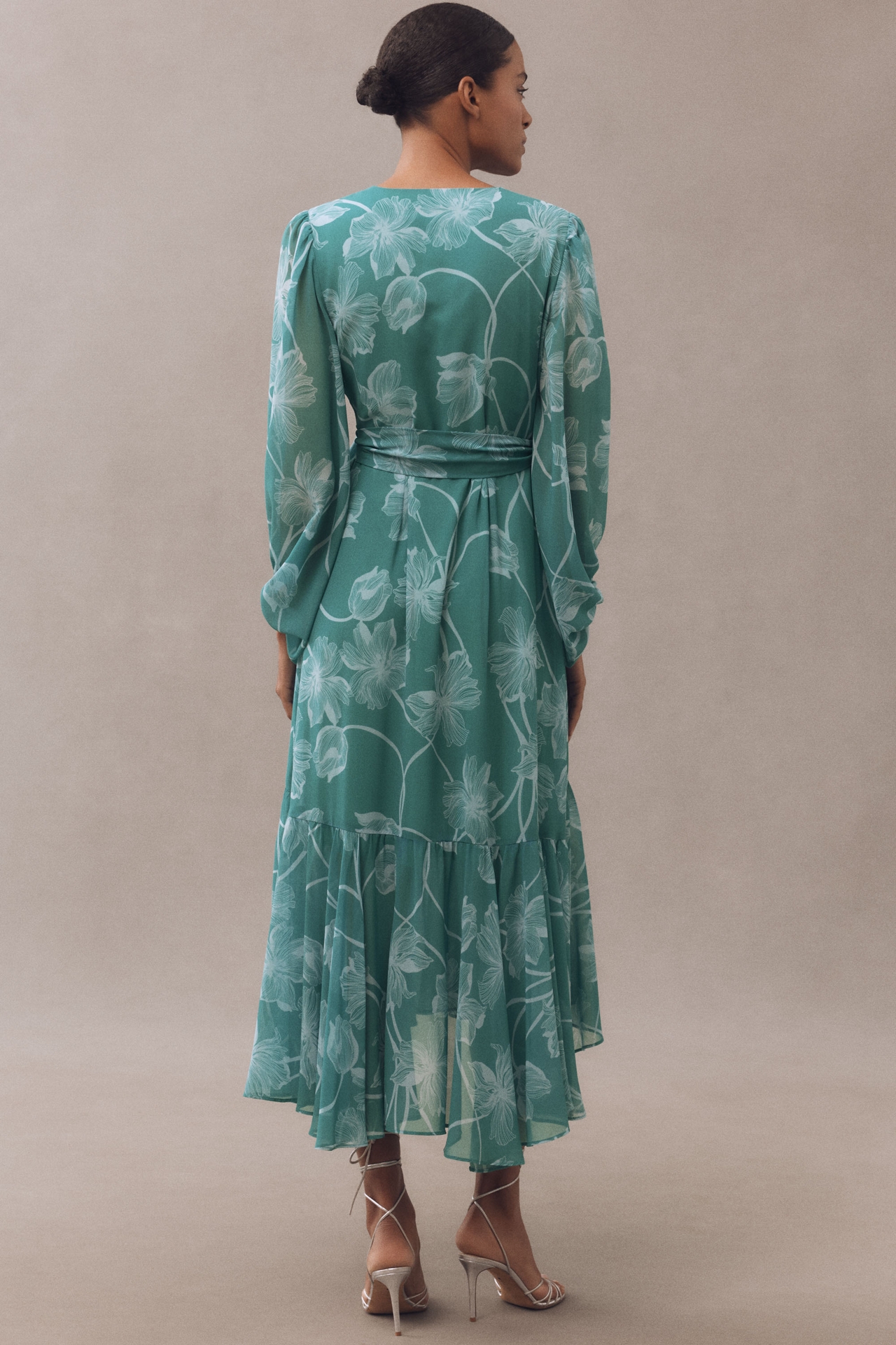 Hutch Long-Sleeve V-Neck Maxi Dress