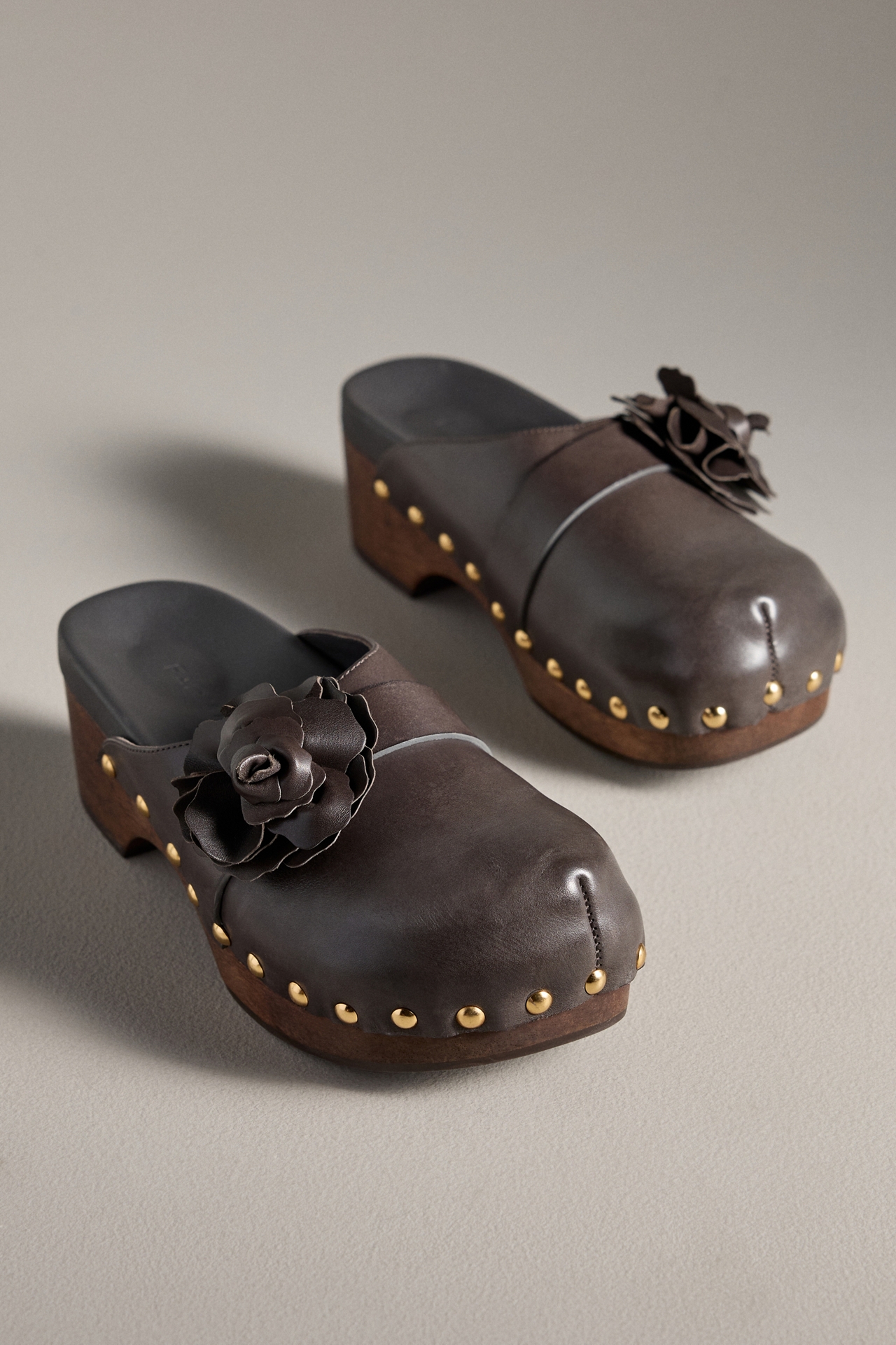 Farm Rio Flower Wood-Bottom Clogs