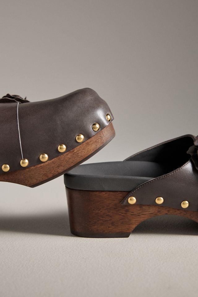 Farm Rio Flower Wood-Bottom Clogs #2