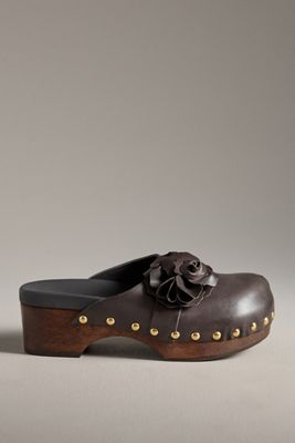 Farm Rio Flower Wood-Bottom Clogs