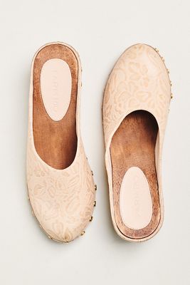 Swedish Hasbeens T-Strap Sky High Clog Sandals | Anthropologie
