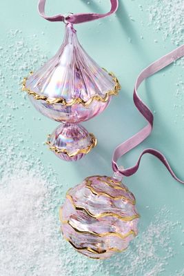 Ruffled Glass Ornament