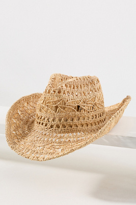 Wyeth Flat-brim Straw Rancher In Brown