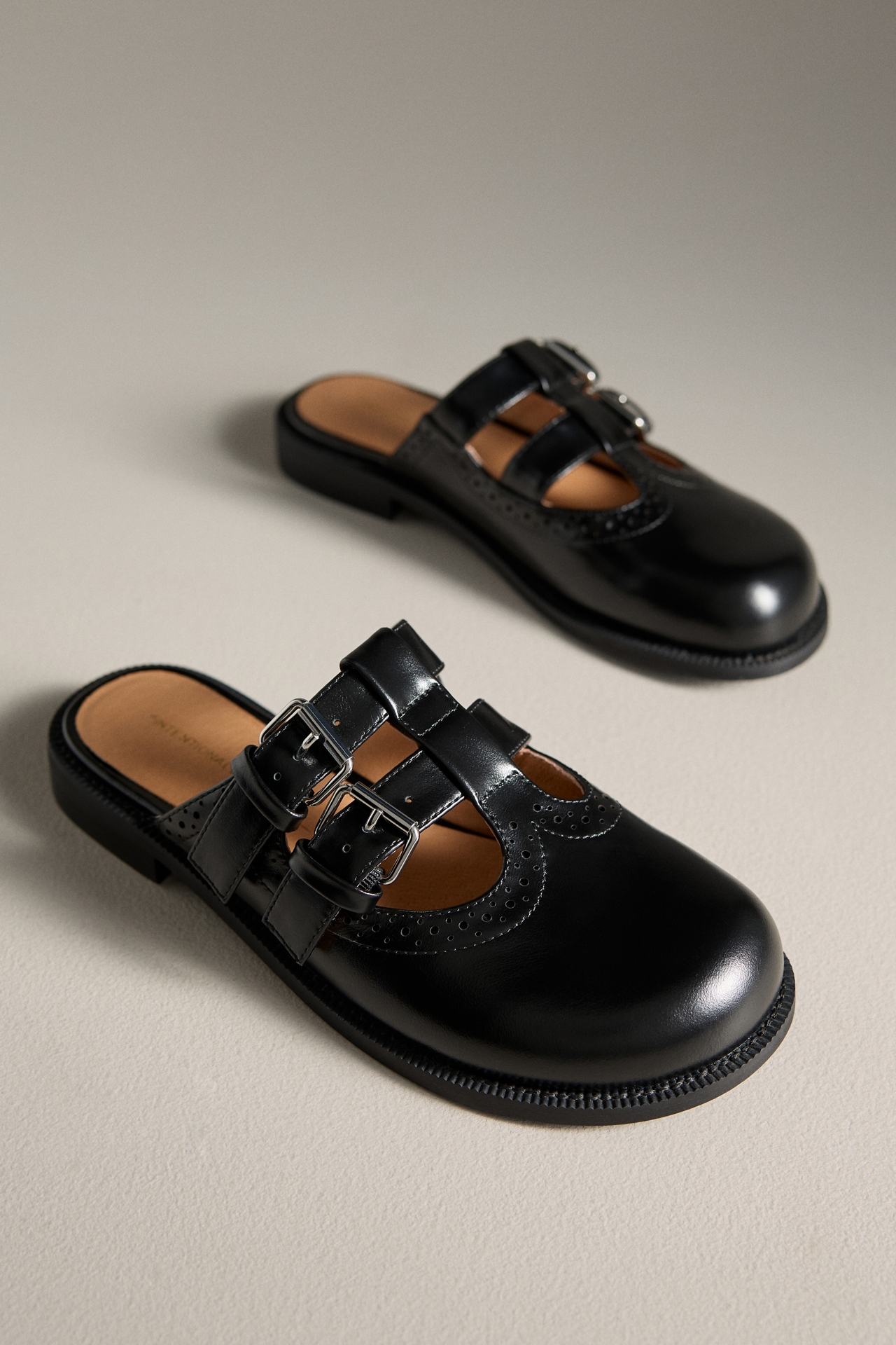 Intentionally Blank Varsity Brogue Mules