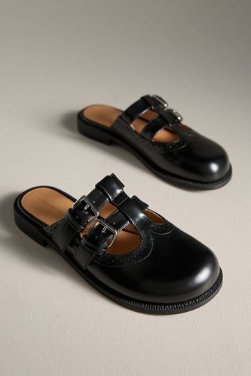Intentionally Blank Varsity Brogue Mules