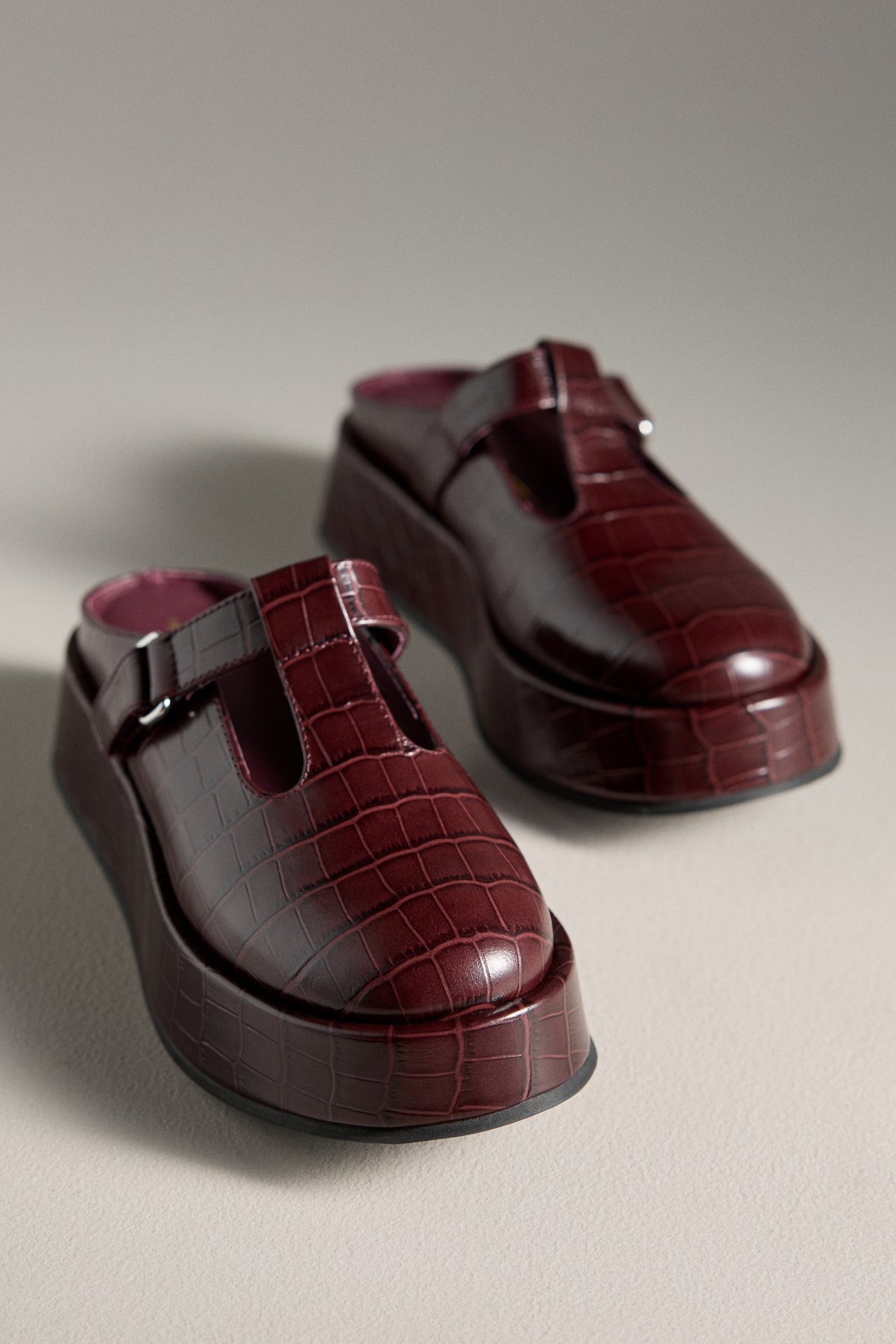Intentionally Blank Platform Slip-On Mary Janes